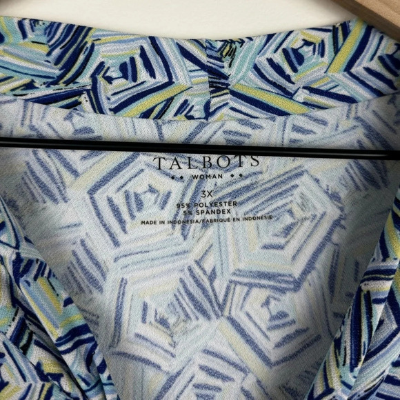 Talbots Geo Pattern Sleeveless Top - Picture 4 of 7